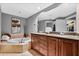 Elegant bathroom with double vanity, soaking tub, and large mirror at 14041 Bellagio Way # 315, Osprey, FL 34229