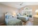 Guest bedroom with twin beds and large window at 204 Venice Palms Blvd, Venice, FL 34292