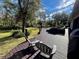 Relaxing deck with seating and backyard view at 2704 Barret Ave, Plant City, FL 33566