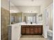 Double vanity bathroom with a large walk-in shower at 2824 47Th E St, Palmetto, FL 34221