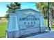 Rothenbach Park entrance sign and address at 3861 Royal Hammock Blvd, Sarasota, FL 34240