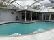 Inviting kidney-shaped pool with a screened enclosure at 417 Avenida De Mayo, Sarasota, FL 34242