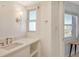 Modern bathroom with updated vanity and a view at 435 S Gulfstream Ave # 1004, Sarasota, FL 34236