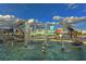 Water fountain featuring dolphin statues and city skyline in background at 435 S Gulfstream Ave # 1004, Sarasota, FL 34236