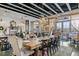 Elegant dining room features a rustic wooden table and chandelier at 5325 Marina Dr # 333, Holmes Beach, FL 34217