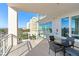 Enjoy city views from this large balcony with outdoor seating at 540 N Tamiami Trl # 702, Sarasota, FL 34236