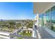 Relaxing balcony with city views and ample space for outdoor furniture at 540 N Tamiami Trl # 702, Sarasota, FL 34236
