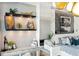 Stylish bedroom features a modern decor and city views at 540 N Tamiami Trl # 702, Sarasota, FL 34236