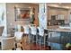 Breakfast bar with seating in modern kitchen at 540 N Tamiami Trl # 702, Sarasota, FL 34236
