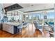Open living area with hardwood floors and city views at 540 N Tamiami Trl # 702, Sarasota, FL 34236