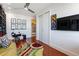 Bright home office with hardwood floors and city views at 540 N Tamiami Trl # 702, Sarasota, FL 34236