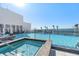 Luxury rooftop pool and hot tub with city views at 540 N Tamiami Trl # 702, Sarasota, FL 34236