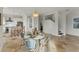 Bright dining area adjacent to kitchen at 634 Key Royale Dr, Holmes Beach, FL 34217