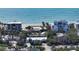 Aerial view of beachfront homes and construction at 6501 Gulf Of Mexico Dr, Longboat Key, FL 34228