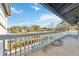 Relaxing balcony overlooking the pool and lake at 6706 88Th E St, Bradenton, FL 34202