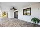 Covered patio with brick pavers, perfect for outdoor relaxation at 6706 88Th E St, Bradenton, FL 34202