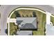 Single-Gathering home aerial view, showcasing roofline and landscaping at 7521 Ridgelake Cir, Bradenton, FL 34203