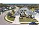 Aerial home view, neighborhood and street at 7521 Ridgelake Cir, Bradenton, FL 34203