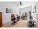Home office with two comfortable chairs and a desk at 7521 Ridgelake Cir, Bradenton, FL 34203