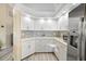 Kitchen with stainless steel sink and modern backsplash at 782 Monaco Dr, Punta Gorda, FL 33950