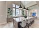 Community kitchen with large island and seating at 8358 Redonda Loop, Lakewood Ranch, FL 34202