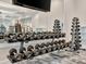 Well-equipped weight room with free weights and various machines at 10201 Beach Dune Dr, Englewood, FL 34223