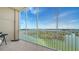 Spacious screened balcony boasting stunning water views at 10510 Boardwalk Loop # 404, Bradenton, FL 34202