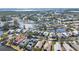 Bird's-eye view of waterfront homes and lush greenery at 11124 Sanctuary Dr, Bradenton, FL 34209