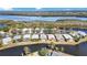 Aerial view of waterfront homes and community at 11124 Sanctuary Dr, Bradenton, FL 34209