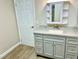 Bathroom with new vanity and tile flooring at 1414 6Th W St, Palmetto, FL 34221