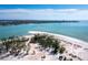 Aerial view of beach and coastal landscape at 2050 Benjamin Franklin Dr # A601, Sarasota, FL 34236