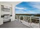 Outdoor kitchen on balcony with water views at 2050 Benjamin Franklin Dr # A601, Sarasota, FL 34236