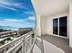 Private balcony overlooking the beach and ocean at 2050 Benjamin Franklin Dr # A601, Sarasota, FL 34236