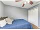 Bright bedroom with a queen bed and large closet at 223 Heritage Isles Way, Bradenton, FL 34212