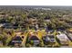 Aerial view of a residential neighborhood with houses and lush greenery at 2421 Palomar St, North Port, FL 34287