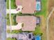 High-angle view of a home with a large backyard and pool at 2763 Phoenix Palm Ter, North Port, FL 34288