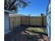 Backyard with wooden fence and storage shed at 2807 W 52Nd Ter, Bradenton, FL 34207