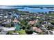 Aerial view of a luxurious home nestled in a waterfront community at 282 Shell Midden Ct, Osprey, FL 34229