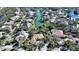 Aerial view of house and surrounding neighborhood at 282 Shell Midden Ct, Osprey, FL 34229