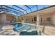 Relaxing pool area with covered patio and spa at 282 Shell Midden Ct, Osprey, FL 34229