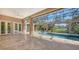 Enclosed pool and patio with access to backyard at 282 Shell Midden Ct, Osprey, FL 34229