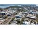 Aerial view of property, showcasing location near beach and local businesses at 345 Madison Dr, Sarasota, FL 34236