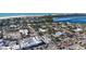 Aerial view showing home's location near the water and downtown at 345 Madison Dr, Sarasota, FL 34236