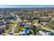 Aerial view showing the property's setting in a residential area at 3651 Country Place Blvd, Sarasota, FL 34233