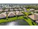 Aerial view of community by the water at 4891 Maymont Park Cir, Bradenton, FL 34203