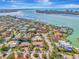 Wide aerial view of home and surrounding area at 531 N Spoonbill Dr, Sarasota, FL 34236