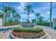 Bird Key community entrance with fountain and landscaping at 531 N Spoonbill Dr, Sarasota, FL 34236