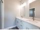 Double vanity bathroom with modern finishes at 5534 Fairlane Dr, North Port, FL 34288