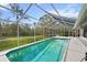 Relaxing screened pool area with lush backyard view at 5574 Sweetwater Oak, Sarasota, FL 34232