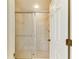 Clean shower with glass enclosure at 5612 Ashton Lake Dr # 5612, Sarasota, FL 34231